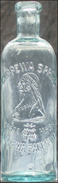 Chippewa Falls Wisconsin antique mineral water bottle